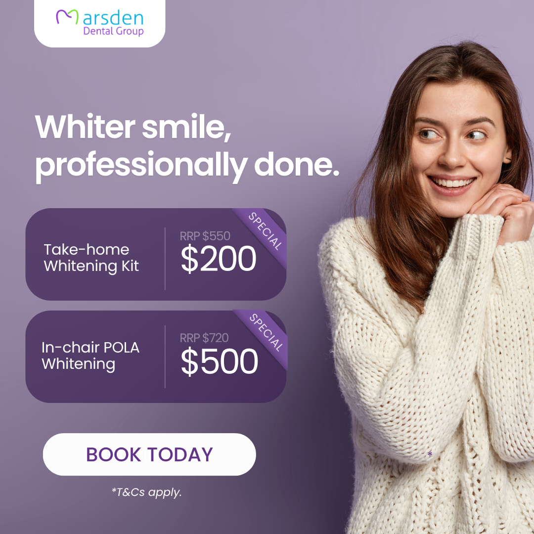 Whitening special website banner